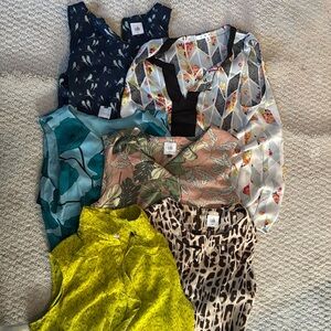 Beautiful lot of women’s business work sleeveless tops size S